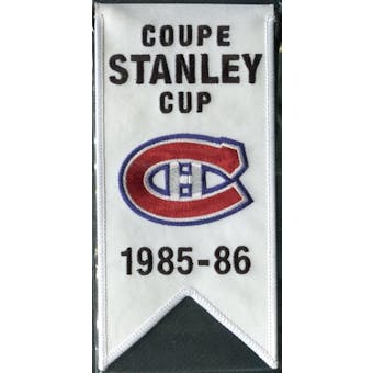 2008/09 Upper Deck Montreal Canadiens Mini Banners 1985-86 Stanley Cup
