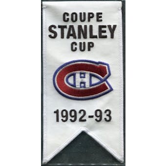 2008/09 Upper Deck Montreal Canadiens Mini Banners 1992-93 Stanley Cup
