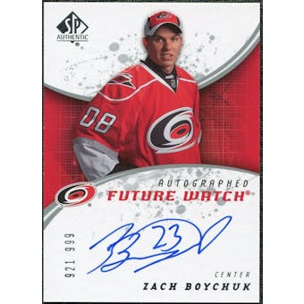 2008/09 Upper Deck SP Authentic #203 Zach Boychuk RC Autograph /999