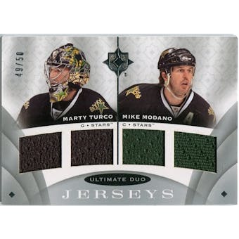 2008/09 Upper Deck Ultimate Collection Ultimate Jerseys Duos #UJ2MT Marty Turco Mike Modano /50