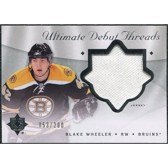 2008/09 Upper Deck Ultimate Collection Debut Threads #DTBW Blake Wheeler /200