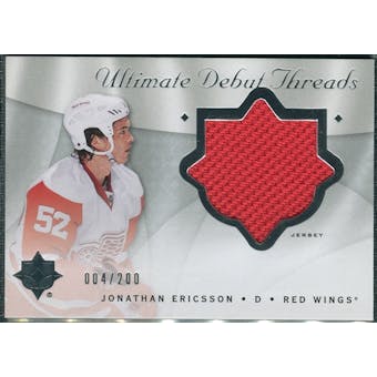 2008/09 Upper Deck Ultimate Collection Debut Threads #DTJE Jonathan Ericsson /200