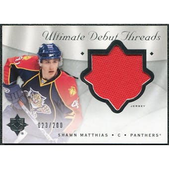 2008/09 Upper Deck Ultimate Collection Debut Threads #DTMA Shawn Matthias /200