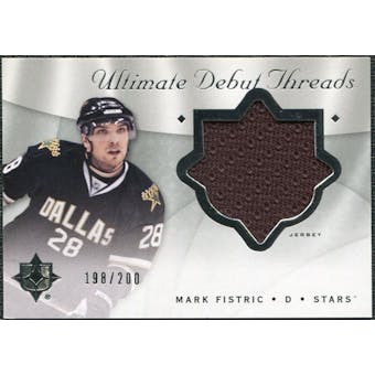 2008/09 Upper Deck Ultimate Collection Debut Threads #DTMF Mark Fistric /200