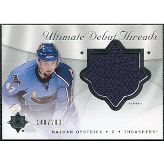 2008/09 Upper Deck Ultimate Collection Debut Threads #DTNO Nathan Oystrick /200