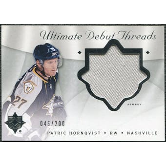 2008/09 Upper Deck Ultimate Collection Debut Threads #DTPH Patric Hornqvist /200