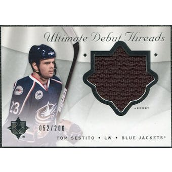 2008/09 Upper Deck Ultimate Collection Debut Threads #DTTS Tom Sestito /200