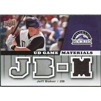2009 Upper Deck UD Game Materials #GMJE Jeff Baker