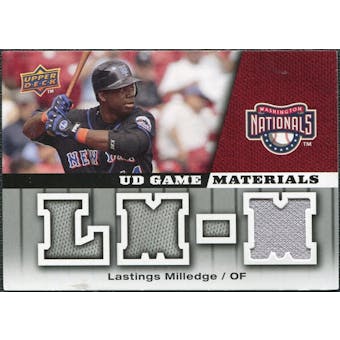 2009 Upper Deck UD Game Materials #GMLM Lastings Milledge