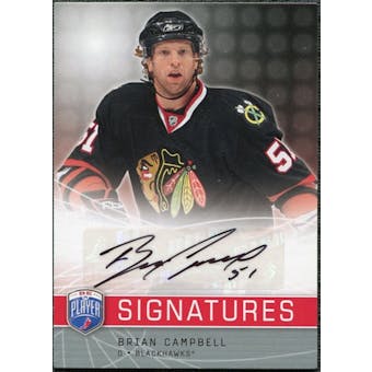 2008/09 Upper Deck Be A Player Signatures #SBC Brian Campbell Autograph