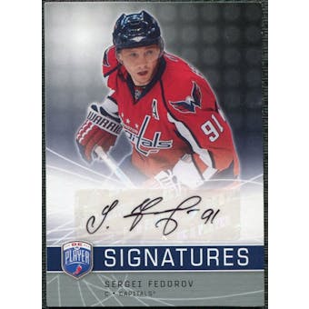 2008/09 Upper Deck Be A Player Signatures #SSF Sergei Fedorov Autograph