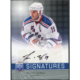 2008/09 Upper Deck Be A Player Signatures #SSG Scott Gomez Autograph