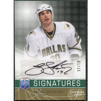 2008/09 Upper Deck Be A Player Signatures Player's Club #SBS Brian Sutherby Autograph /15