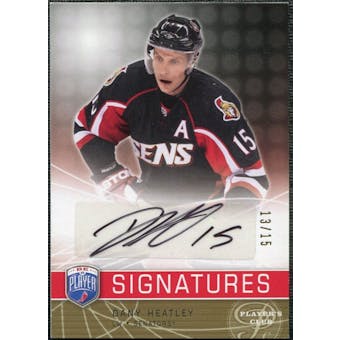 2008/09 Upper Deck Be A Player Signatures Player's Club #SHE Dany Heatley Autograph /15