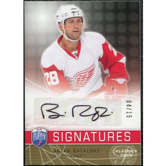 2008/09 Upper Deck Be A Player Signatures Player's Club #SRA Brian Rafalski Autograph /15