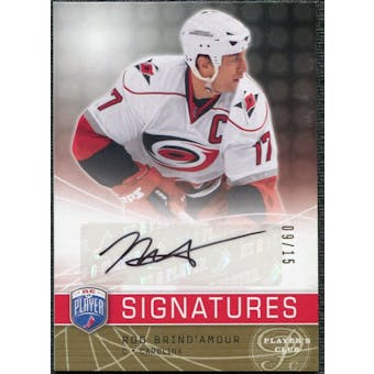2008/09 Upper Deck Be A Player Signatures Player's Club #SRB Rod Brind`Amour Autograph /15