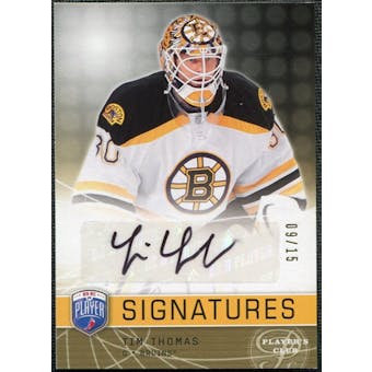 2008/09 Upper Deck Be A Player Signatures Player's Club #STT Tim Thomas Autograph /15