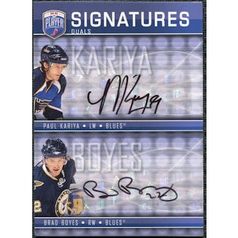 2008/09 Upper Deck Be A Player Signatures Dual #S2KB Paul Kariya / Brad Boyes Autograph