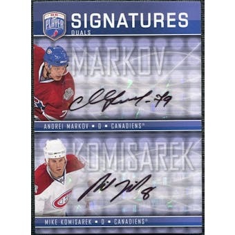 2008/09 Upper Deck Be A Player Signatures Dual #S2MK Andrei Markov / Mike Komisarek Autograph