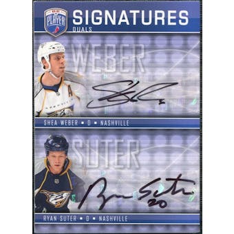 2008/09 Upper Deck Be A Player Signatures Dual #S2SW Shea Weber / Ryan Suter Autograph