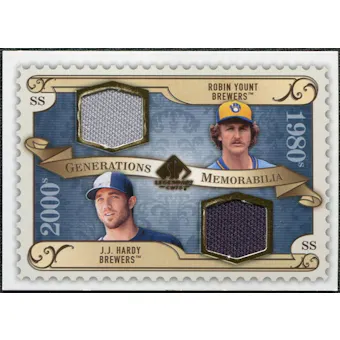 2009 Upper Deck SP Legendary Cuts Generations Dual Memorabilia #GMHY Robin Yount J.J. Hardy