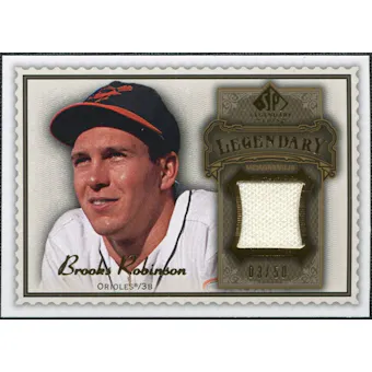 2009 Upper Deck SP Legendary Cuts Legendary Memorabilia Brown #BR2 Brooks Robinson /50