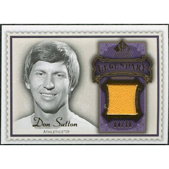 2009 Upper Deck SP Legendary Cuts Legendary Memorabilia Violet #DS2 Don Sutton /25