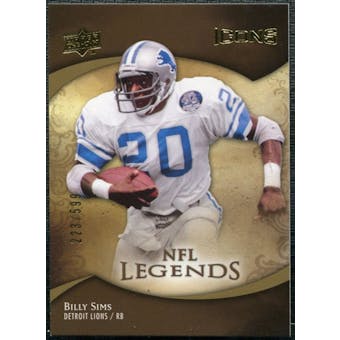 2009 Upper Deck Icons #195 Billy Sims /599