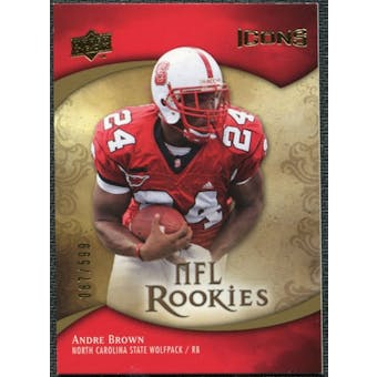 2009 Upper Deck Icons #134 Andre Brown /599