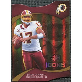 2009 Upper Deck Icons Gold Holofoil Die Cut #13 Jason Campbell /75