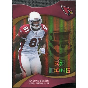 2009 Upper Deck Icons Gold Holofoil Die Cut #18 Anquan Boldin /75