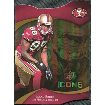 2009 Upper Deck Icons Gold Holofoil Die Cut #22 Isaac Bruce /75