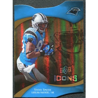 2009 Upper Deck Icons Gold Holofoil Die Cut #38 Steve Smith /75
