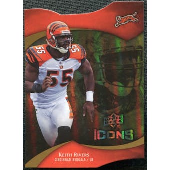 2009 Upper Deck Icons Gold Holofoil Die Cut #78 Keith Rivers /75