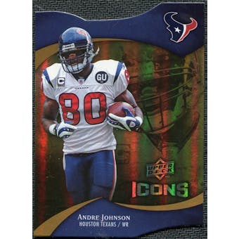 2009 Upper Deck Icons Gold Holofoil Die Cut #89 Andre Johnson /75