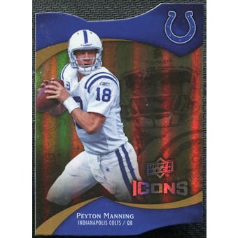 2009 Upper Deck Icons Gold Holofoil Die Cut #90 Peyton Manning /75