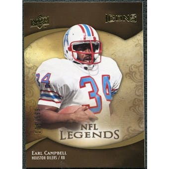 2009 Upper Deck Icons Gold Holofoil Die Cut #184 Earl Campbell /25
