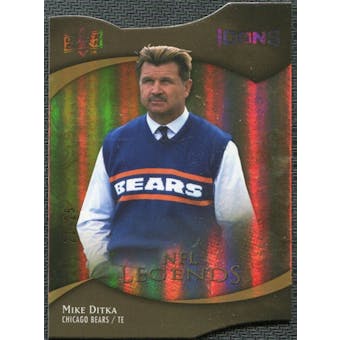 2009 Upper Deck Icons Gold Holofoil Die Cut #187 Mike Ditka /25
