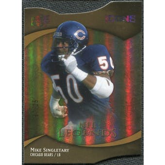2009 Upper Deck Icons Gold Holofoil Die Cut #189 Mike Singletary /25