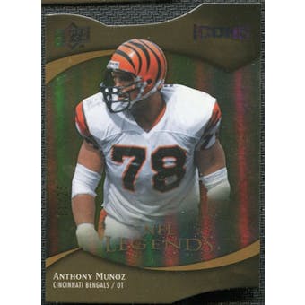 2009 Upper Deck Icons Gold Holofoil Die Cut #191 Anthony Munoz /25