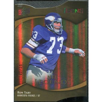 2009 Upper Deck Icons Gold Holofoil Die Cut #192 Ron Yary /25