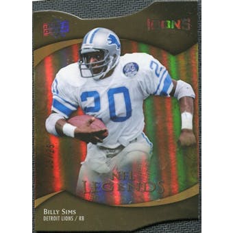2009 Upper Deck Icons Gold Holofoil Die Cut #195 Billy Sims /25