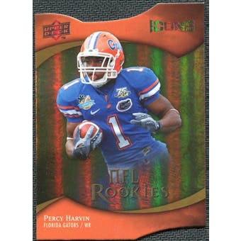 2009 Upper Deck Icons Gold Holofoil Die Cut #114 Percy Harvin /50