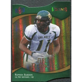 2009 Upper Deck Icons Gold Holofoil Die Cut #118 Ramses Barden /50