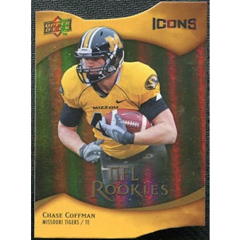 2009 Upper Deck Icons Gold Holofoil Die Cut #121 Chase Coffman /50