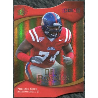 2009 Upper Deck Icons Gold Holofoil Die Cut #125 Michael Oher /50