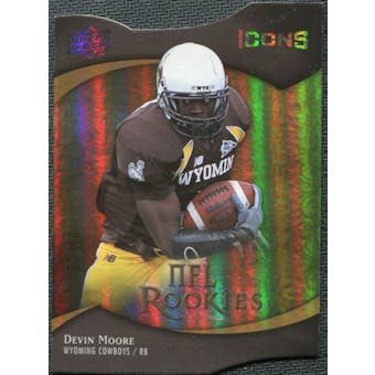 2009 Upper Deck Icons Gold Holofoil Die Cut #144 Devin Moore /50