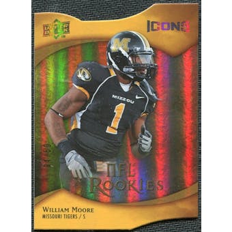 2009 Upper Deck Icons Gold Holofoil Die Cut #165 William Moore /50