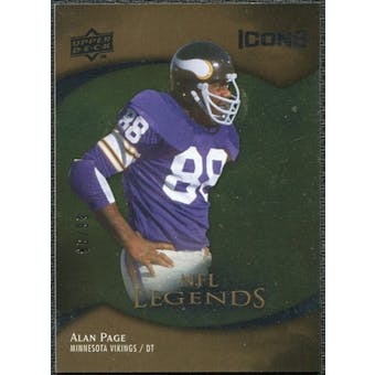2009 Upper Deck Icons Gold Foil #198 Alan Page /99