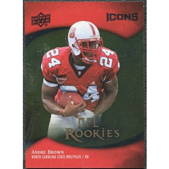 2009 Upper Deck Icons Gold Foil #134 Andre Brown /99